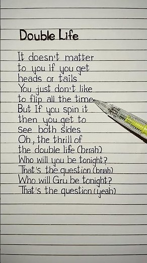 pharrell williams double life (from "despicable me 4") lyrics #doublelife #lyrics #despicableme4