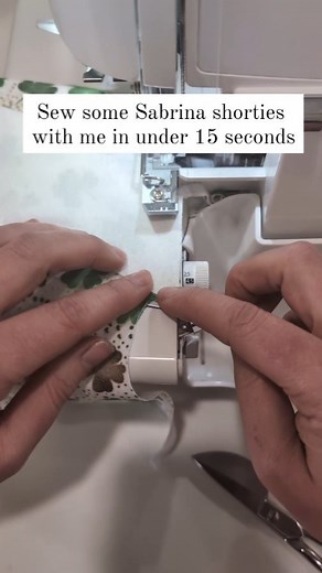 Sew some 🍀#sabrinapattern shorties with me 🩲 The only holiday things I'm sewing up these days are fun underwear or lingerie 🤣 My days of sewing cute holiday things for the kids are over, but that just means more sewing for me 🙌 The Sabrina shorties are super comfy with no front or back seam and an enclosed gusset. I made them in soft cotton lycra from @raspberrycreekfabrics I love that with only half a yard of fabric I can get several pairs of underwear! I made the low rise with lace waist a