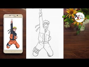 How to draw Naruto Uzumaki full body drawing || Naruto easy step by step drawing