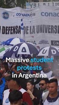 Massive university march in Buenos Aires protests Milei’s education budget cuts | DW NEWS