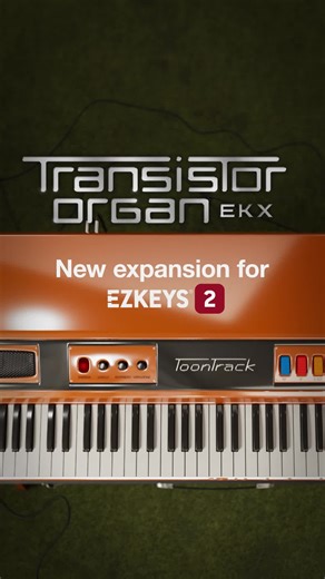 The Transistor Organ EKX for EZkeys 2 is out now. Check it out on our site! #toontrack #ezkeys2 #songwriting