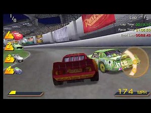Disney pixars cars psp gameplay chick hicks boss race