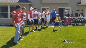2.2M views · 69K reactions | BIRTHDAY WISH: Christian Larsen, an autistic child from Meridian, Idaho, wanted a science-themed 9th birthday, but only one little girl said “yes”; when the local high school football team found out, they showed up in force. David Muir reports #AmericaStrong. https://abcn.ws/2YlcPY4 | ABC World News Tonight with David Muir | Facebook