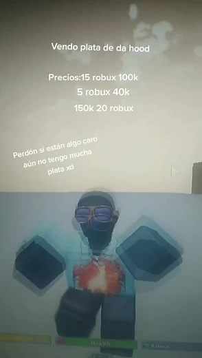 primer video intentando vender :D #dahood #roblox #money #dinerodedahood#bobux