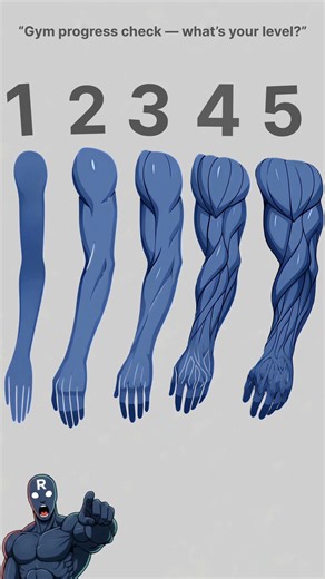 Zym progress check! what's your level? #fitnessshorts #musclebuliding #gymtips