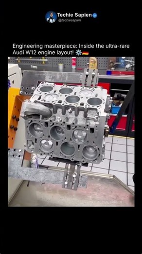 Inside the Ultra-Rare Audi W12 Engine — German Engineering at Its Peak 🤯