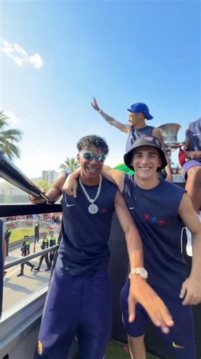 Just kids living the dream 🕺 #shorts #fcbarcelona #lamineyamal #gavi