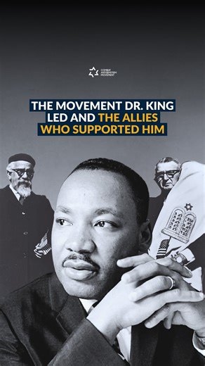 Combat Antisemitism Movement on Instagram: "Dr. Martin Luther King Jr.’s leadership shaped the Civil Rights Movement, and he never walked alone. Throughout the 1960s, Jewish leaders, students, and clergy stood with Dr. King as he confronted racism, segregation, and violence. From the March on Washington to Selma to Freedom Summer, this partnership reflected shared history, moral responsibility, and a refusal to remain silent. Rabbi Abraham Joshua Heschel marched beside Dr. King in Selma. Rabbi J