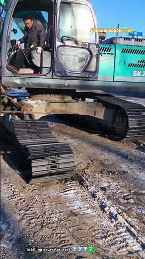 TRACK EXCAVATOR 💥: Installing ray track for excavator method