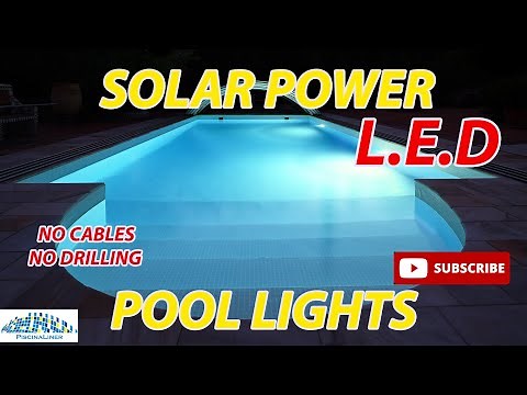 Solar power LED swimming pool lights