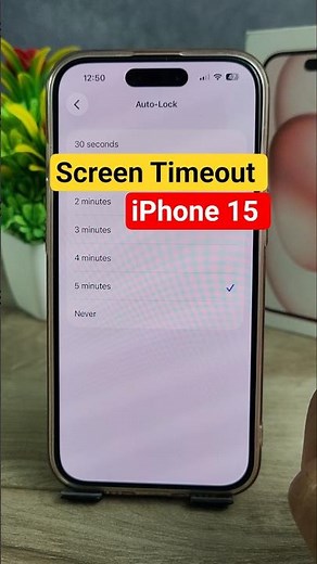 iphone 15 screen timeout setting | iphone 15 auto lock time change #techtutorial