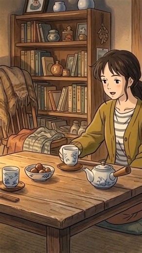 "Watching the Rain from My Window" || #shorts #viral #trending #ghibli