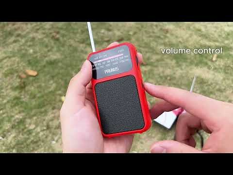 PRUNUS J-555 Pocket Radio AM FM USB-C Charging& Battery Operated, Excellent Reception, Mini Radio