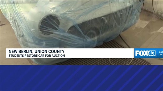 Students restore car for auction