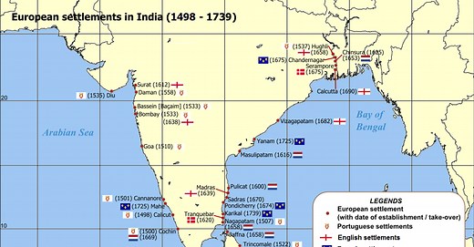 The English and Dutch East India Companies' Invasions of India