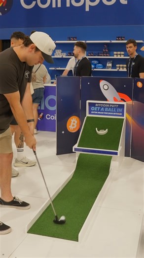 CoinSpot - Buy & Sell Bitcoin on Instagram: "PART 3 - It's down to two. Who will putt their way to $500 BTC?"