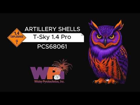 Wisley Pyrotechnics Inc. - PCS68061 - T-Sky 1.4 Pro Artillery Shells
