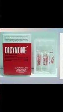 #coagulation #médicaments #dicynone comment agit il?