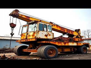 Self-Propelled Crane Truck Restoration Project // Successfully Restored Diesel Engine - P1