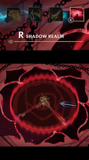 @ekkological_off on Instagram: "Shadow Realm Shadow Realm (R + In the Shadows) Active: LeBlanc banish target enemy champion to the Shadow Realm arena for 10 seconds and disappear. LeBlanc can recast this ability, while in Shadow Realm, up to 3/4/5 times to launch Ethereal Chain into the center of the Realm from any edge of the arena. Each chain deals magic damage and slows enemy by 20%. If an enemy is hit by at least three chains and has less than 20% Max Health, he will be executed. Leblanc ret