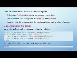 Using onchange with jQuery to Show/Hide Lists Based on Dropdown Selection