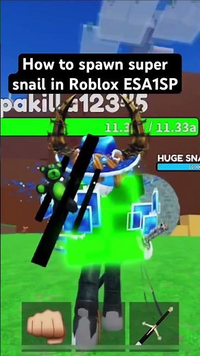 How to summon super snail in Roblox esa1sp#dancetiktok