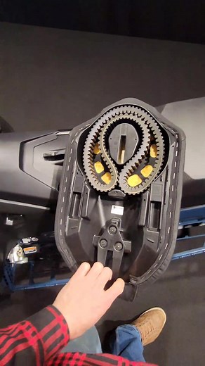 2025 Skidoo accessory! Waterproof seat with belt holder under it! 🤘 #skidoo #2025skidoo #skidoo2025 #snowmobile #snowmobiling