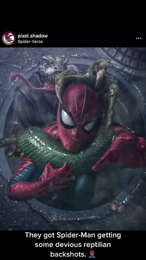 Bro is gripping his skull with his tongue all out 😭 #screammovie #spiderman #lizard #fyp