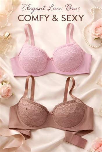 Looking for comfort that actually supports you? 👀 This lace bra combines softness, structure, and a flattering fit — perfect for daily wear ✨ #brawithwire #LingerieEssentials #WomenBra #LaceBra #womensbra