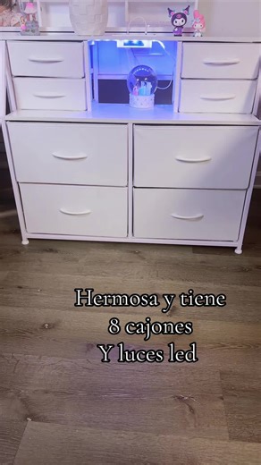 Stylish 8-Drawer Drawer with LED Lights