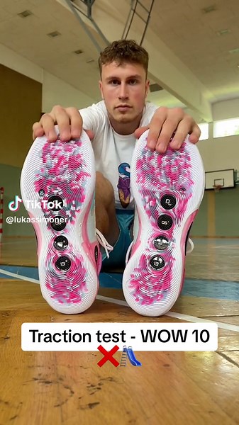 Traction test of the Way of Wade 10! #basketballshoes #wayofwade10 #tractiontest #spikecheck @Wayofwadeofficial
