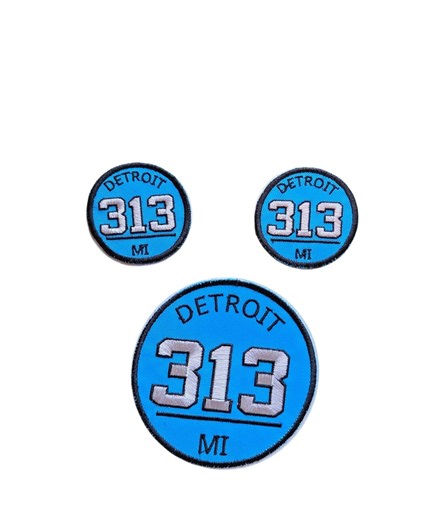 Detroit Football Patch- 313 Area Code - Iron On - Etsy