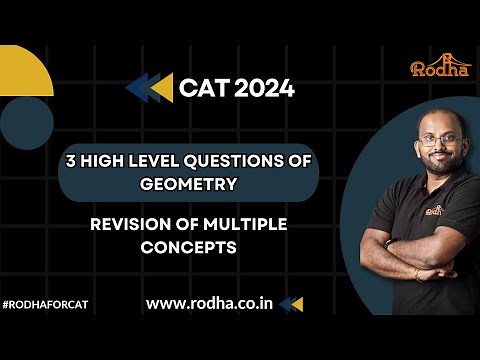 Practice Session on Geometry ( High Level) - Part - 1 II CAT PREPARATION 2024 I CAT PREPARATION 2024