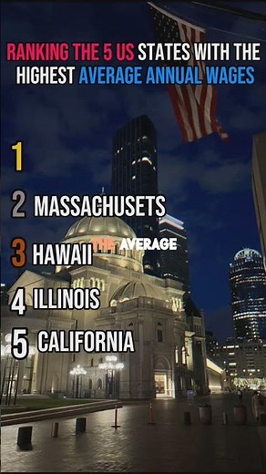Top 5 US States With The Highest Annual Wages