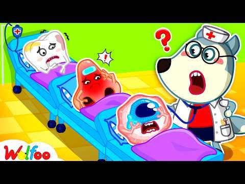 NEW | Career Pretend Play! 👨‍⚕️ Human Body Parts for Kids| Cartoons For Kids | Wolfoo Family