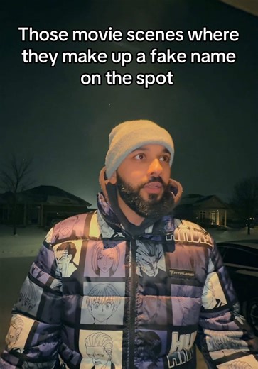 POV: Those movie scenes where they have to make up a fake name on the spot #movies #meme #faizankhan #faizanacts