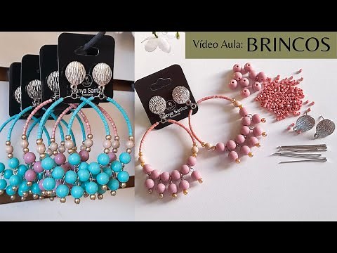 BRINCOS GRANDES E LEVINHOS-Como Fazer Brincos Para Vender-RENDA EXTRA COM BIJUTERIAS #bijuterias