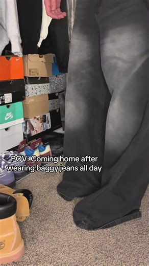 They’re still fire tho | Jeans from @Lewkin code: PARKERFITS for 10% off | Item name: Men's washed relaxed-fit jeans (black) IJ517 #baggyjeans #jeans #lewkin #trend #relatable