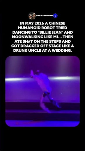 Robot Tries Michael Jackson Billie Jean Dance & Falls