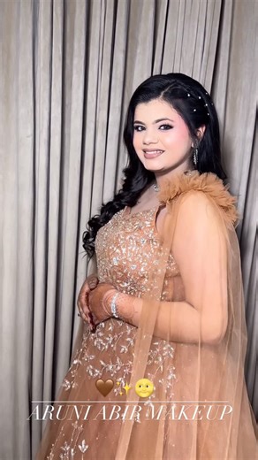 Aruni Abir Tarika | Hapur Makeup Artist on Instagram: "✨ SIGNATURE PARTY GLAM ✨ When elegance meets perfection… that’s what we created for our gorgeous Samridhi 💄🤍 MAKEUP @aruni.abir.makeup MUSE @samradhi.sings OUTFIT @mymuse_.1 This stunning signature party makeup look is all about a flawless, clean base ✨ soft glam eyes 👁️ subtle glow 🌟 and that effortless beauty that makes heads turn the moment she walks in! She is looking absolutely breathtaking and we are obsessed with this transformati