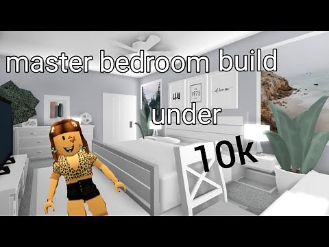 Under 10k master bedroom build in bloxburg.