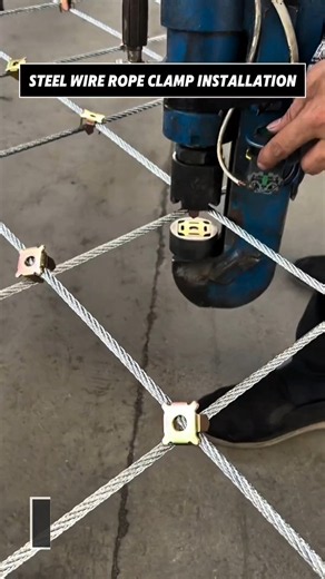 Installing and Crimping Square Clamps on Steel Wire Rope