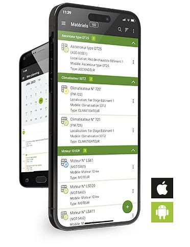 GMAO mobile dédiée aux techniciens et gestionnaires de stocks : CARL Touch