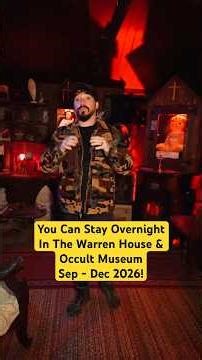 Could you stay the night in the Haunted Warren House & Occult Museum?? Well, now is your chance 😈
