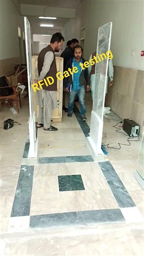 RFID libray gate testing. #rfid #library #testing