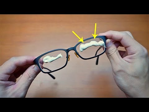 鏡片上有「刮痕」，別擔心！塗抹一點它，立刻消除刮痕！眼鏡跟新的一模一樣！太厲害了，省錢又實用！