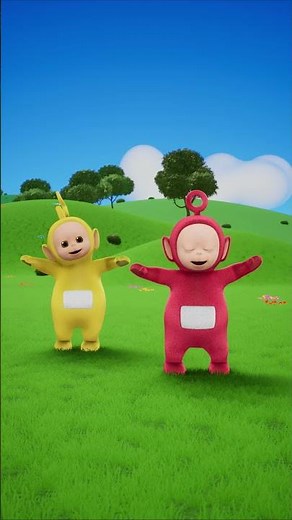 Funny Exercising with Po and Laa Laa! Teletubbies Let's Go #shorts