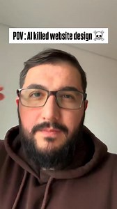 95K views · 1.6K reactions | AI Killed Website Design  Credit - Tahir Design | Uxintace | Facebook