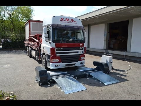 Mobile - Portable roller brake tester for trucks - buses - cars / Banco prova freni portatile