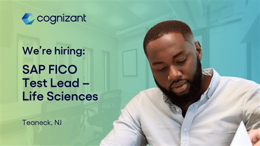 SAP FICO Test Lead - Life Sciences